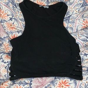 Black crop / cute side